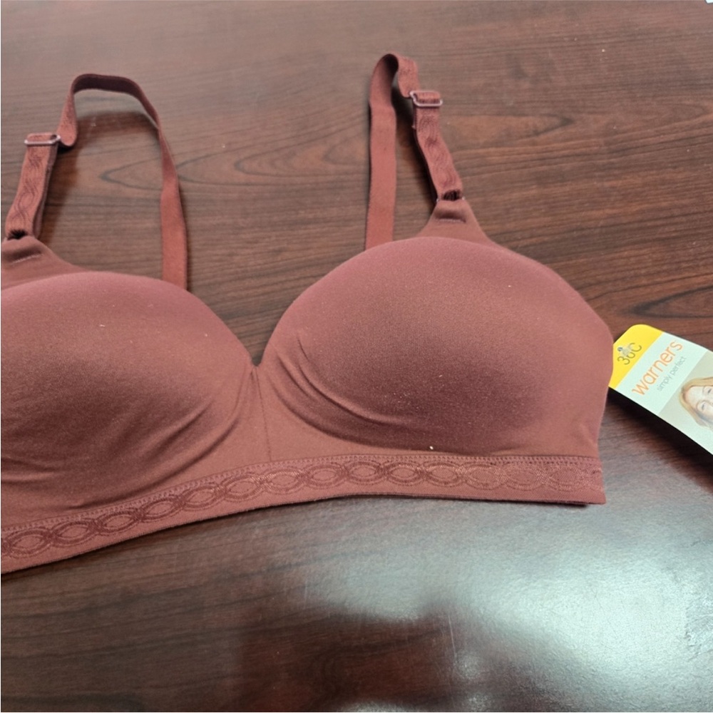 Warner's Brown T-Shirt Bra with Adjustable Straps